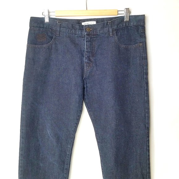 See by Chloe Dark Wash Straight Leg Blue Jeans - Picture 6 of 9